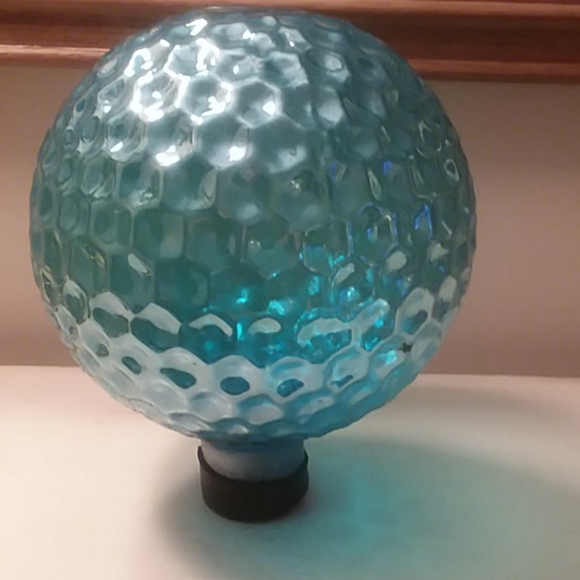 Other - NWOT Blue Glass Gazing Ball